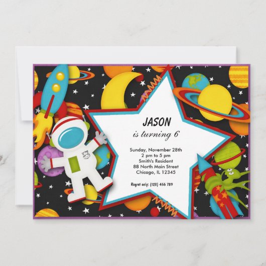 Invitation Espace extérieur (Devant)