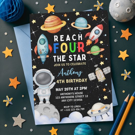 Invitation Espace extérieur Atteindre Four Les Étoiles 4e Ann