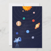 Invitation Espace Extérieur Galaxie 1ère Orbite Autour Du Sol (Dos)