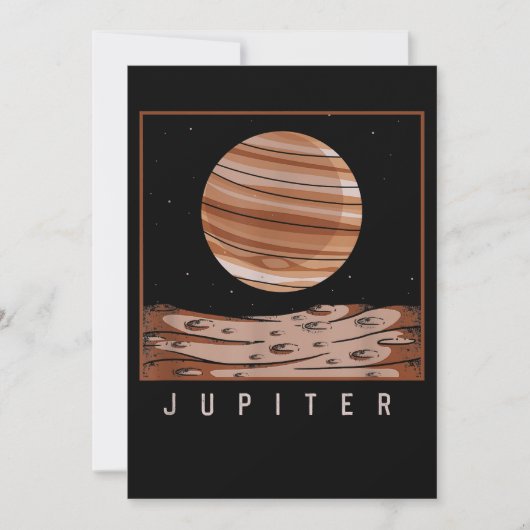 Invitation Espace Extérieur Galaxie Fan Jupiter Astronomie Pl (Devant)