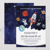 Invitation Espace Extérieur Premier Voyage Autour De L'Annive (Devant / Derrière)