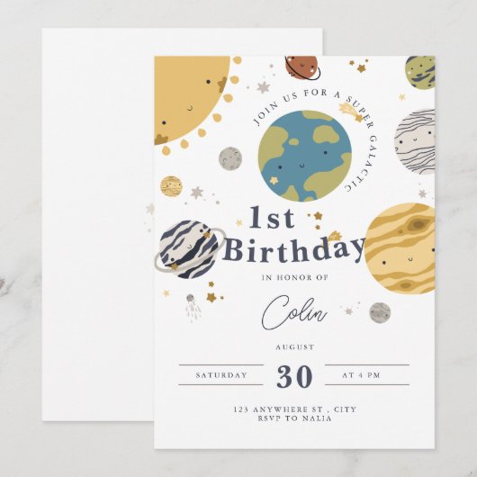 invitation espace extra-atmosphérique (Devant / Derrière)