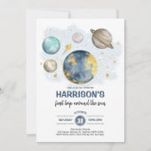 Invitation Espace extra-atmosphérique 1er anniversaire Galaxi (Devant)