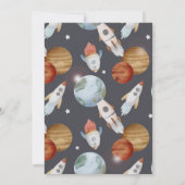 Invitation Espace extra-atmosphérique Deux la Lune 2e Invitat (Dos)