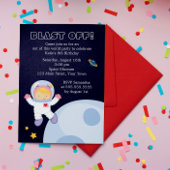 Invitation Espace extra-atmosphérique Fête d'anniversaire de 