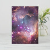 Invitation Espace extra-atmosphérique galactique pourpre (Debout devant)