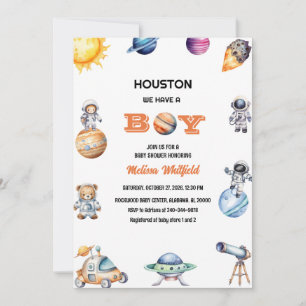 Invitation Espace extra-atmosphérique Houston Nous avons un B
