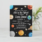 Invitation Espace extra-atmosphérique - Sorti de cet Annivers (Debout devant)