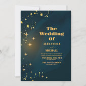 Invitation Espace extra-atmosphérique Starry Universe Galaxy  (Devant)