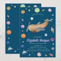 Espace Galaxie Avion Jouet Baby Shower