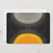 Invitation Espace Lune Galaxie Anniversaire Main Tirée Invita (Dos)