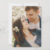 Invitation Espace moderne Gris Folithe Plan Photo Mariage (Dos)