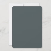 Invitation Espace moderne Gris Foliting Wedding shower en lig (Dos)