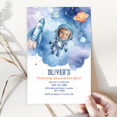 Invitation Espace Premier voyage autour du soleil Photo