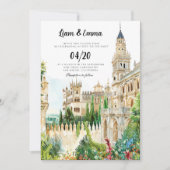 Invitation Espagne paysage Destination Mariage (Devant)