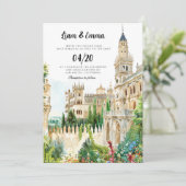 Invitation Espagne paysage Destination Mariage (Debout devant)