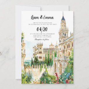 Invitation Espagne paysage Destination Mariage