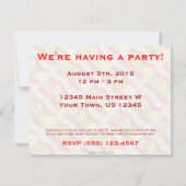 Invitation Espagne : Un drapeau brandissant (Dos)