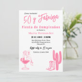 Invitation Espagnol 50 y Fabulosa Western Fiesta 50e annivers (Debout devant)