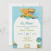 Invitation Espagnol Baby Boy Douche (Devant)
