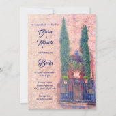 Invitation Espagnol, Balcon Rustique et Mariage mexicain Plan (Devant)