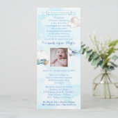 Invitation Espagnol Bautizo 1er Año Baptême 1er anniversaire (Debout devant)