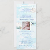 Invitation Espagnol Bautizo 1er Año Baptême 1er anniversaire (Devant)