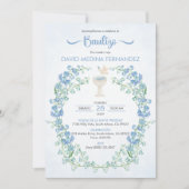 Invitation Espagnol Bautizo Invitacion Cute Chalice Baptême (Devant)