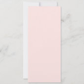 Invitation Espagnol Bautizo Peach Printemps Baptême fille inv (Dos)