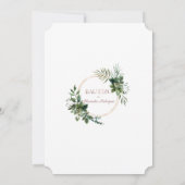 Invitation Espagnol Bautizo Verdure Rose Gold Boy Baptism (Dos)