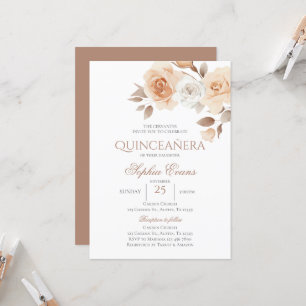 Invitation Espagnol Boho Quinceanera