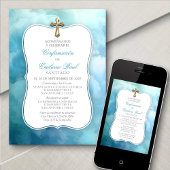 Invitation Espagnol de garçons de confirmation