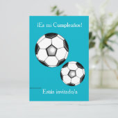 Invitation Espagnol : Fiesta de cumpleaños - Invitación (Debout devant)