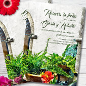 Invitation Espagnol, Hacienda Patio Mariage mexicain