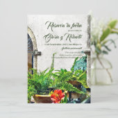 Invitation Espagnol, Hacienda Patio Mariage mexicain (Debout devant)