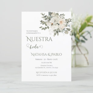 Invitation Espagnol Mariage de verdure