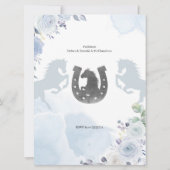 Invitation Espagnol Mexicain Argent Charro Baptême & Annivers (Dos)