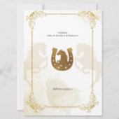 Invitation Espagnol Mexicain Charro Baptême & Anniversaire (Dos)