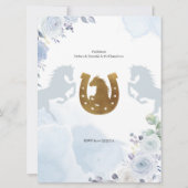 Invitation Espagnol Mexique premier feu bleu Charro (Dos)