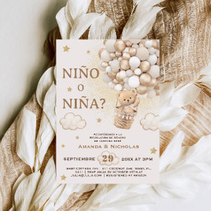 Invitation Espagnol Nino o Nina Ours Genre Reveilla