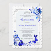 Invitation Espagnol Quince Royal Silver (Devant)