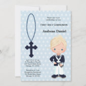 Invitation Espagnol Sailor First Communion garçon (Devant)