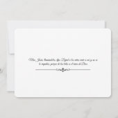 Invitation Espagnol Vintage Bébé Catholique Écriture Florale (Dos)