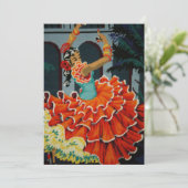 Invitation espagnole de danseur de flamenco (Debout devant)