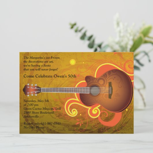 Invitation espagnole de guitare (Debout devant)