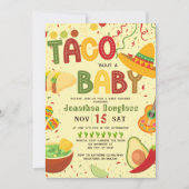 Invitation espagnole Taco à propos de bébé (Devant)