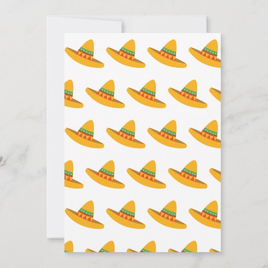 Invitation espagnole Taco à propos de bébé (Dos)