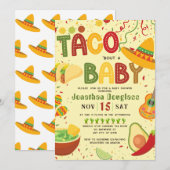 Invitation espagnole Taco à propos de bébé (Devant / Derrière)