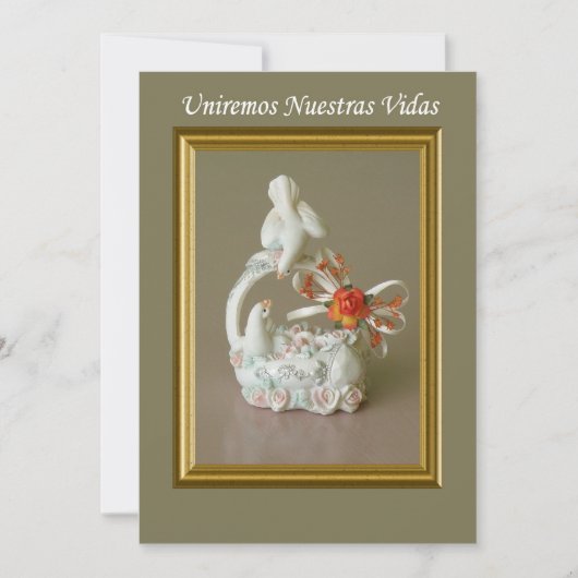 Invitation espanol de boda d'invitacion (Devant)