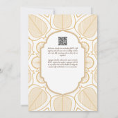 Invitation Espanol Invitación Boda Elegant Blanc Or Ornate (Dos)